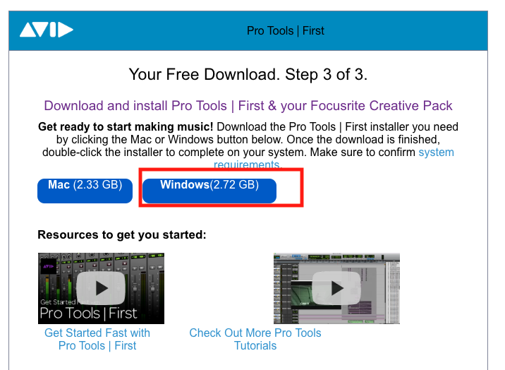 pro tools free download mac
